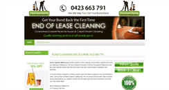 Desktop Screenshot of bondbackcleaners.com.au