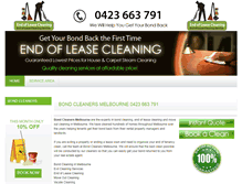 Tablet Screenshot of bondbackcleaners.com.au